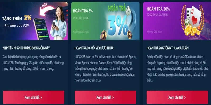 Đa dạng trò chơi tại lucky8 login